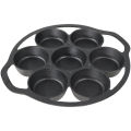 Cast Iron Drop Biscuit Pan, Pre-Seasoned 7Hole